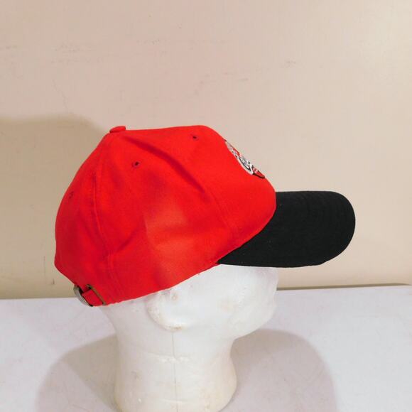 Vintage Coca Cola Hat Strapback Adjustable Red Black Embroidered Minor Flaw - Picture 3 of 8